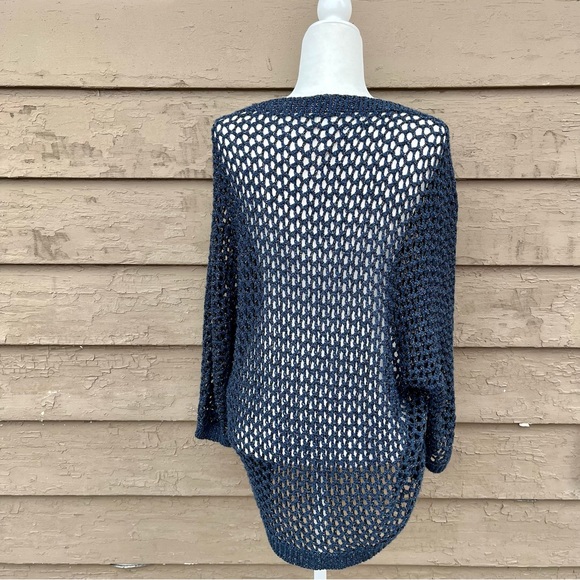 Chico’s boatneck crocheted fisherman sweater! - Picture 5 of 7